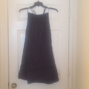 SMOKE FREE HOUSE Medium Navy Blue Halter Dress